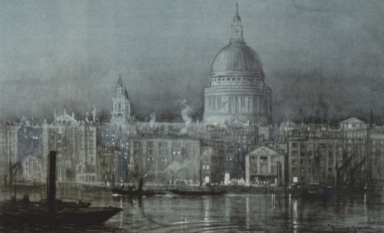 St. Pauls vom Fluss von after Donald Maxwell