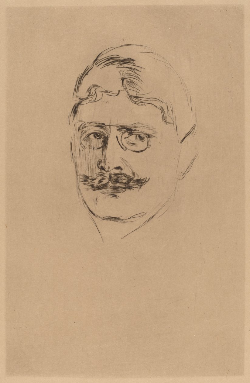 Knut Hamsun von after Edvard Munch