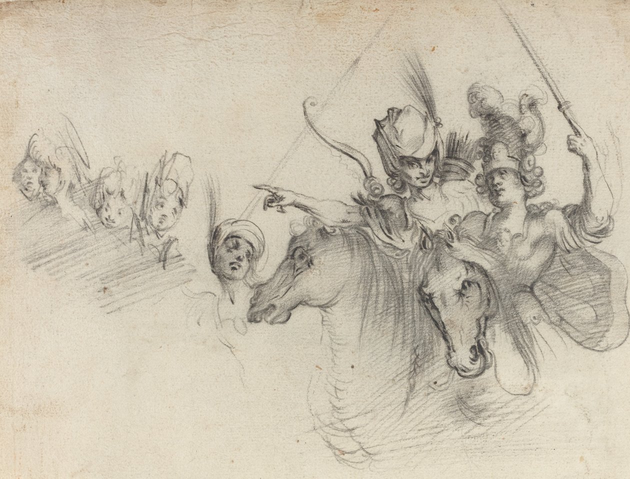 Figuren zu Pferd von after Jacques Bellange