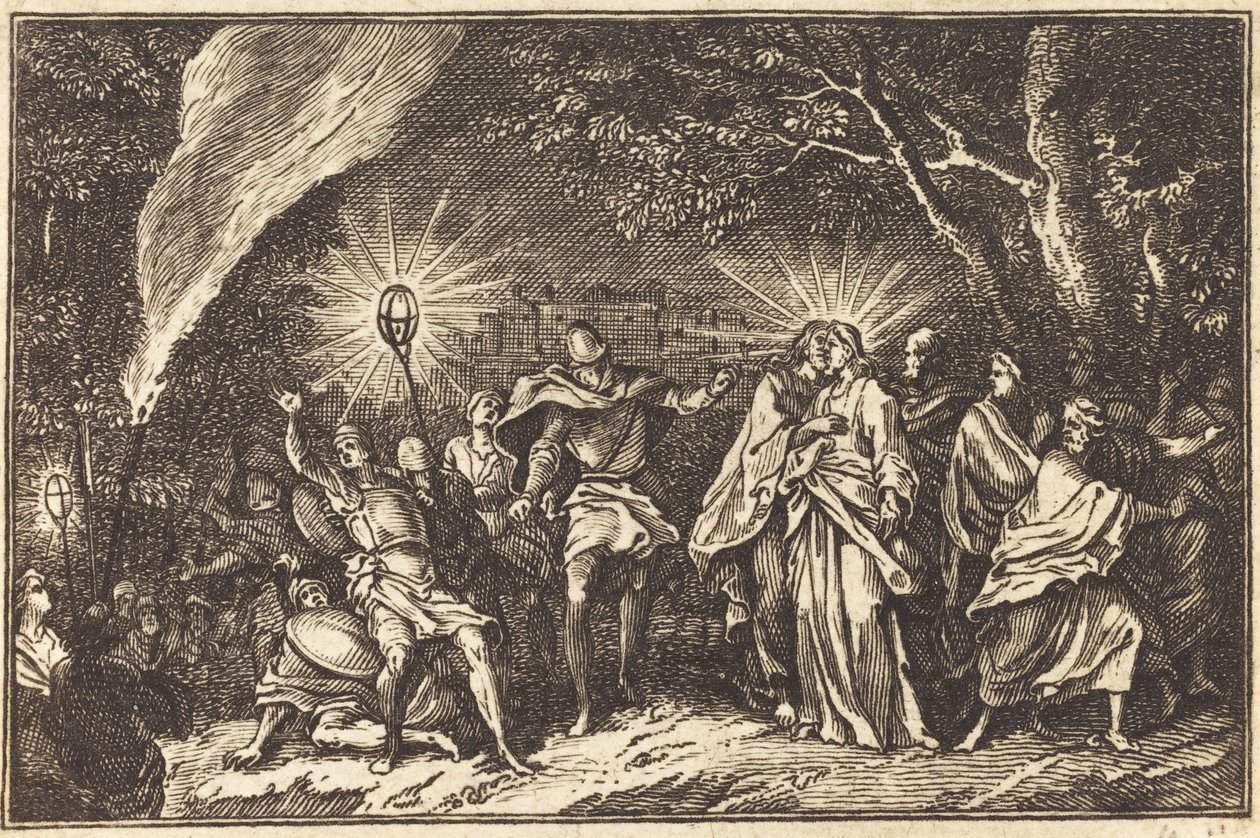 Der Verrat des Judas von after Sébastien Le Clerc I