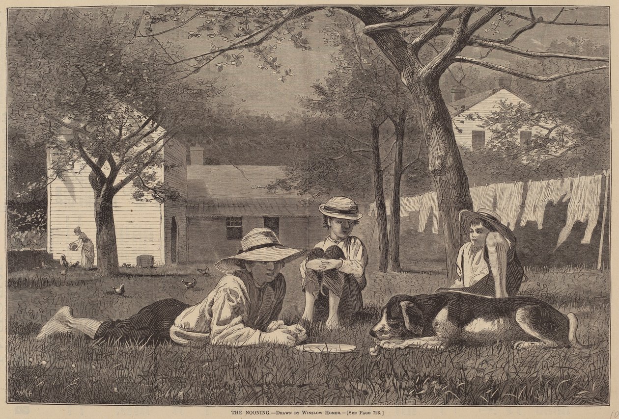 Die Mittagspause von after Winslow Homer