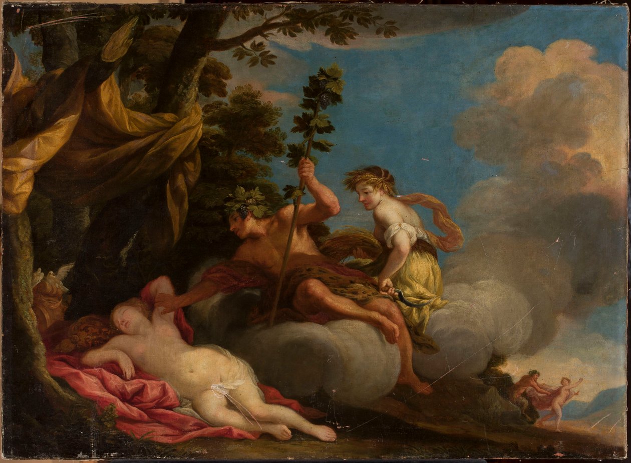 Ceres und Bacchus wecken Venus von anonymous 