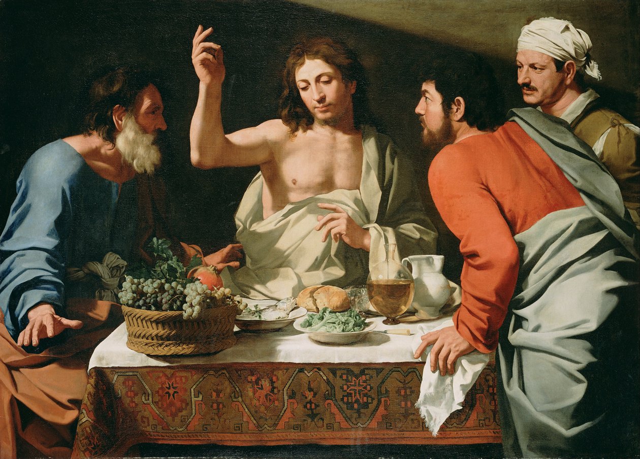 Das Abendmahl in Emmaus von Bartolomeo Cavarozzi