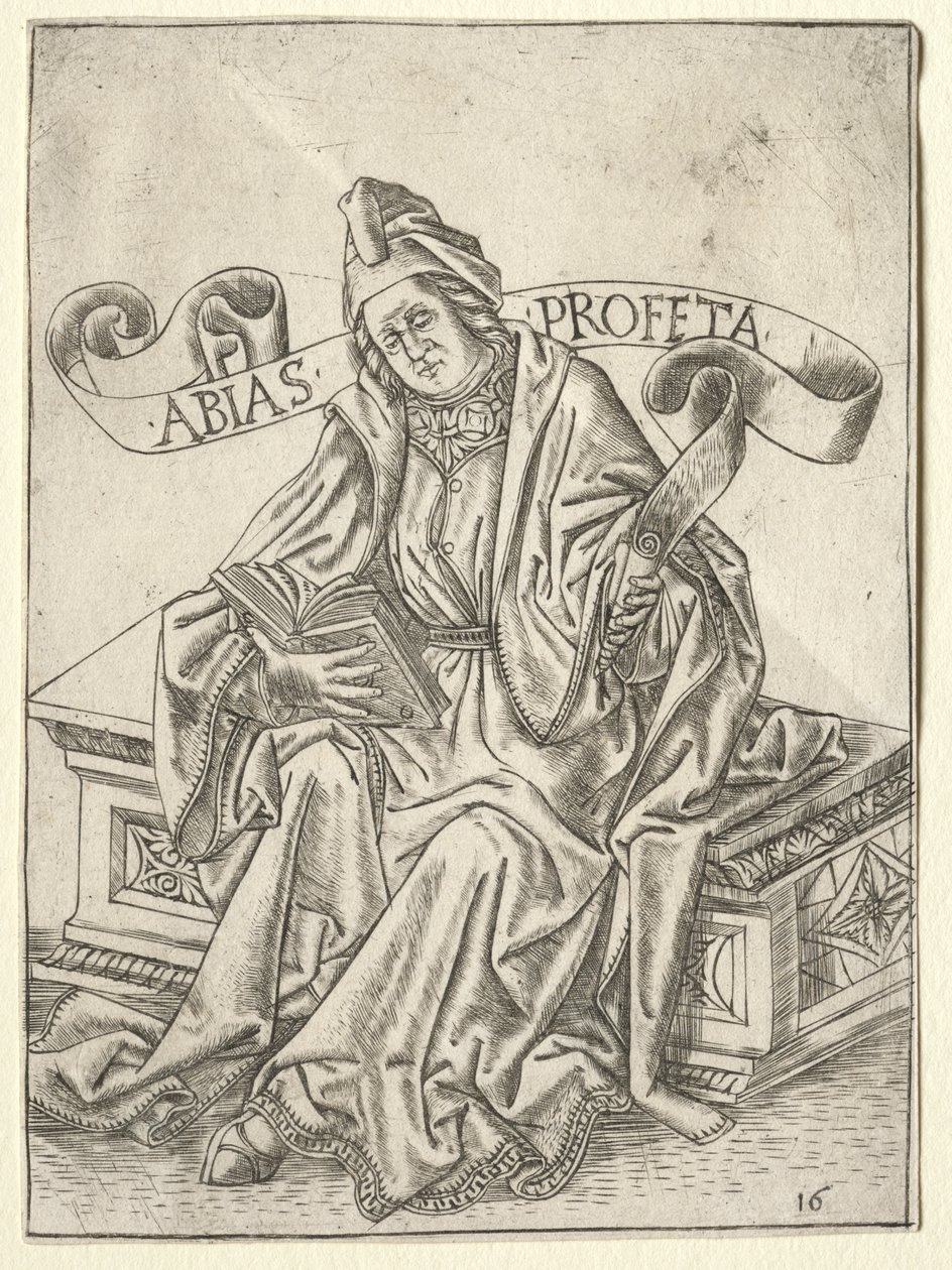 Die Propheten: Obadja von attributed to Baccio Baldini