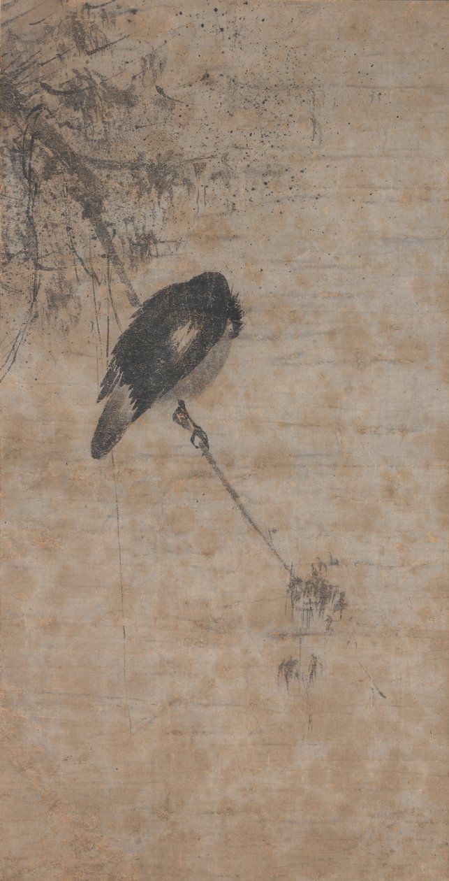 Weide und Elster von attributed to Fachang Muqi