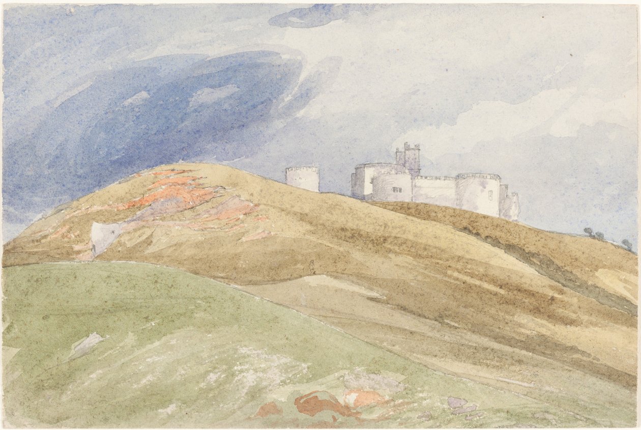 Burg auf einem Hügel von attributed to James Bulwer