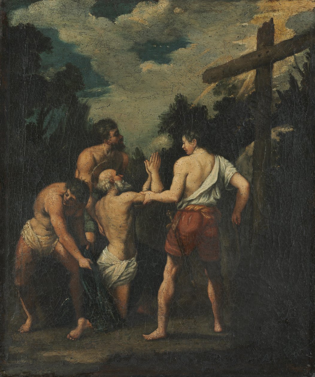Martyrium des Heiligen Andreas von copy after Guido Reni