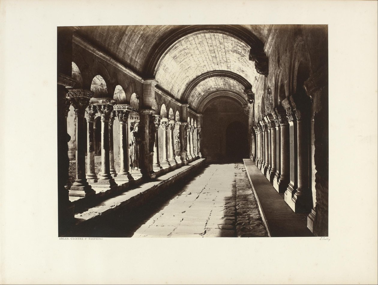 Der Kreuzgang Saint Trophime, Arles von Edouard Denis Baldus