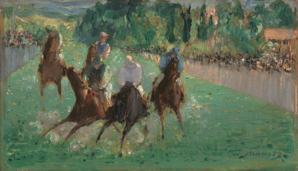 Bei den Rennen, ca. 1875 von Édouard Manet