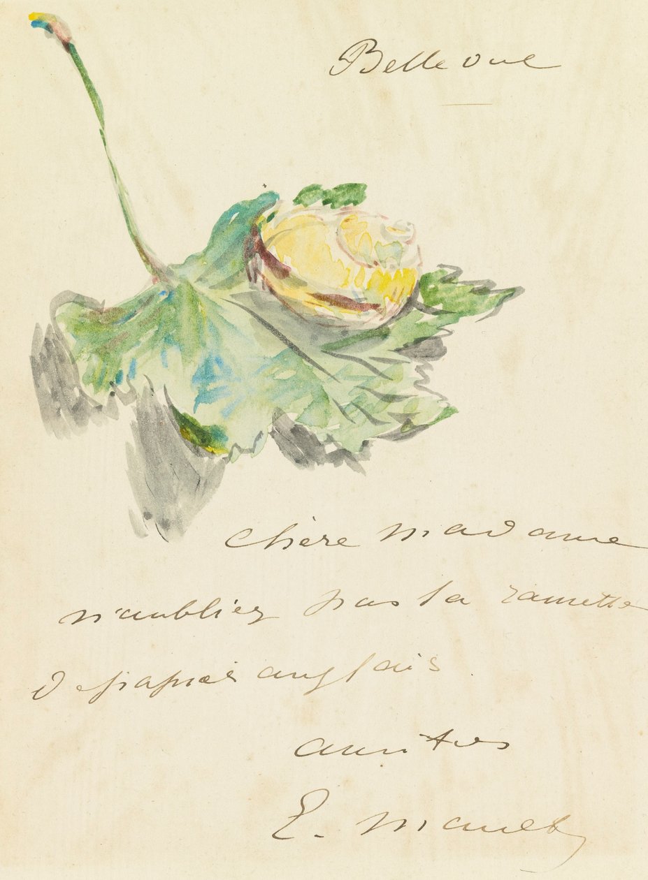 Brief von Édouard Manet