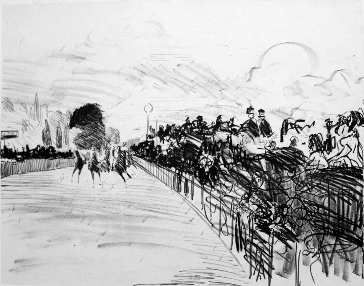 Pferderennen von Édouard Manet