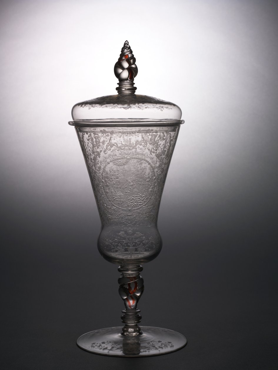 Gedeckter Pokal, ca. 1715 von school Bohemian
