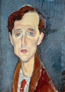 Porträt von Franz Hellens, 1919