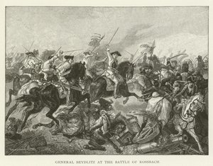 General Seydlitz in der Schlacht bei Roßbach