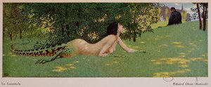 Lucertola (halb Frau, halb grüne Eidechse), 1908