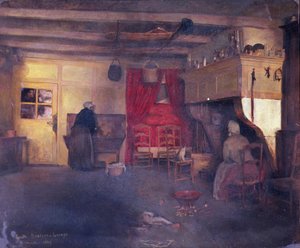 Bauerninterieur in Damvilliers, 1882