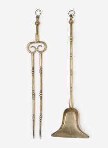 Messingzange und Schaufel, ca. 1650-99