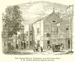 Das Vertragshaus, Uxbridge, jetzt das Crown Inn