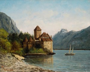 Das Schloss von Chillon, Abend, ca. 1872