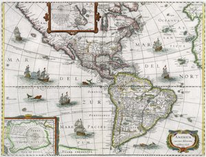 Karte der Amerikas, 1631