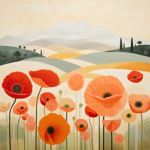 Mohnblumen in der Toskana 2