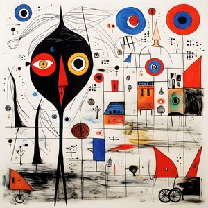 Surreale Illustrationen von Joan Miró