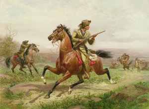 Buffalo Bill kämpft gegen die Indianer