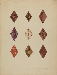 Quilt-Flicken, ca. 1937