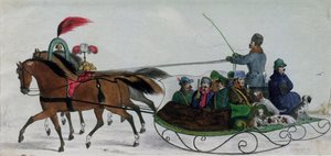 Pferdeschlitten (digitales Detail)