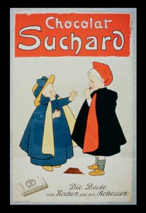 Plakatwerbung für Suchard Schokolade