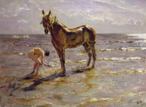 Ein Pferd baden, 1905