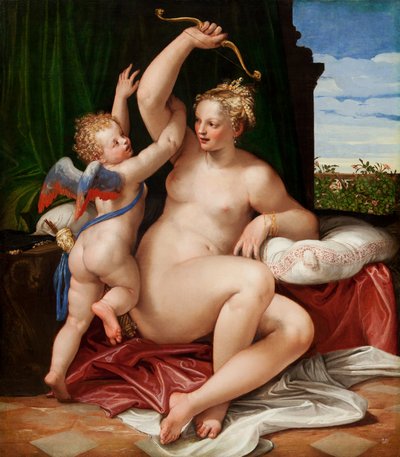 Venus entwaffnet Amor, 1550-55 von Paolo Veronese