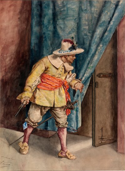 Musketier auf Wache, n.d. von A. Arrunategin