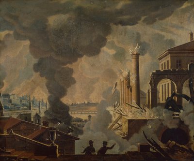 Die Verbrennung Moskaus von A. Des Chaponet