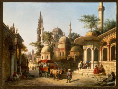 Ansicht einer Moschee in Istanbul von A. Finke