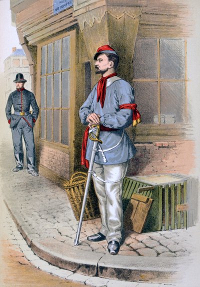 Pariser Bürgerwehr, 1887 von A. Lemercier