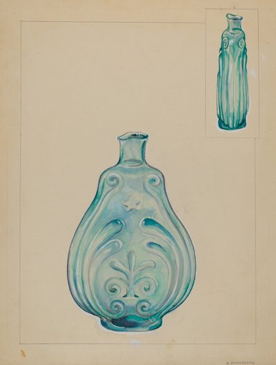 Glasflasche von A. Zaidenberg