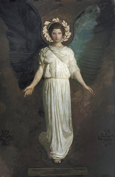 Eine geflügelte Figur, 1904-11 von Abbott Handerson Thayer