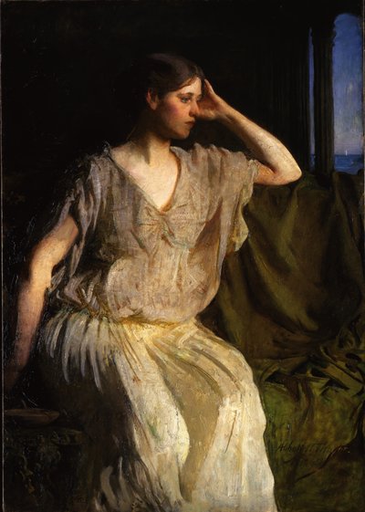 Frau im griechischen Gewand, ca. 1894 von Abbott Handerson Thayer
