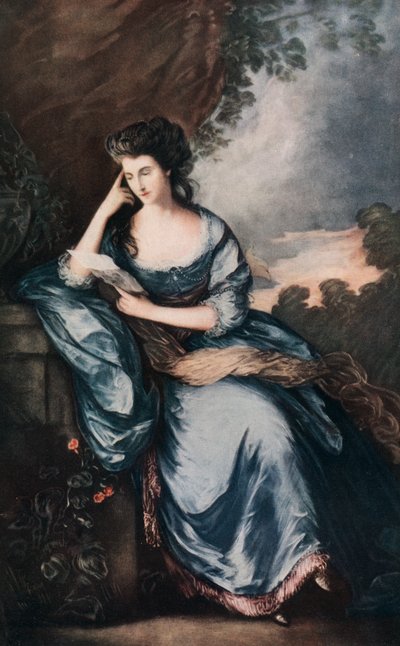 Lady Douglas im Garten, ca. 1784, 1912 von Abel Jamas