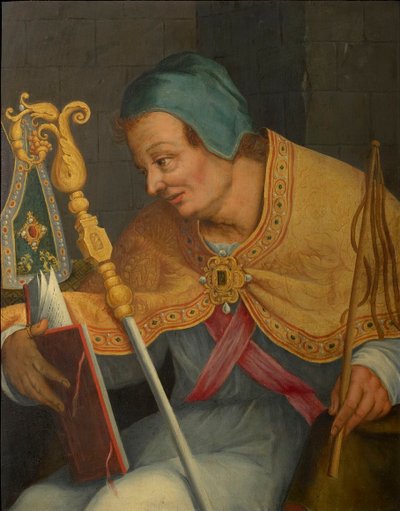 Heiliger Ambrosius, Erzbischof von Mailand von Abraham Bloemaert