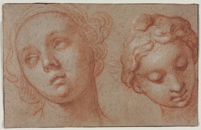 Zwei Frauenköpfe von Abraham Bloemaert