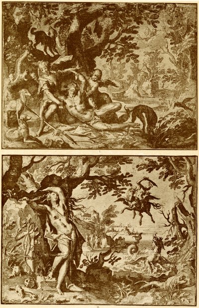 Venus und Adonis von Abraham Bloemaert