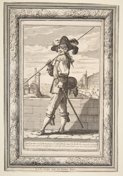 Ein Pikenier, 1632 von Abraham Bosse