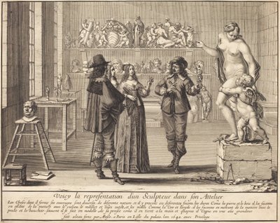 Ein Bildhauer in seinem Atelier von Abraham Bosse