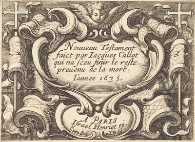 Frontispiz für Callots "Das Neue Testament" von Abraham Bosse