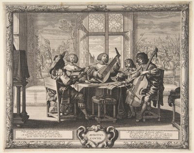 Hören, ca. 1638 von Abraham Bosse