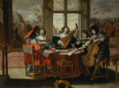 Die fünf Sinne - Hören von Abraham Bosse
