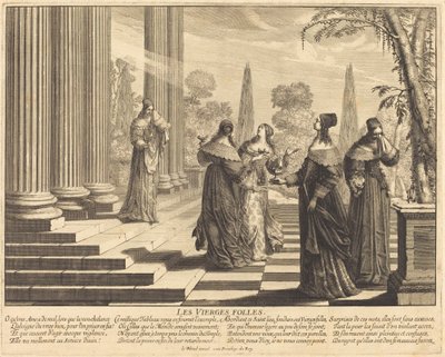 Die törichten Jungfrauen nähern sich dem Tempel von Abraham Bosse