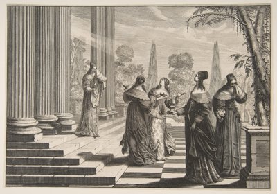 Die törichten Jungfrauen abgewiesen, ca. 1635 von Abraham Bosse